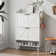 20 Pair Shoe Storage Cabinet With 2 Drawers and Adjustable Shelves