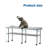Goldensoil Stainless Steel 72 in. L x 24 in. W x 34 in. H Adjustable Work Table