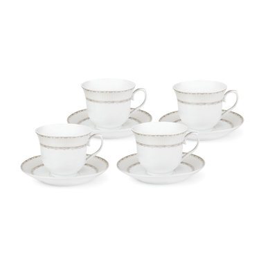 Porcelain Teacup and Saucer