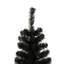Arbre de Noël artificiel mince 7,5 pi avec base en métal pliable