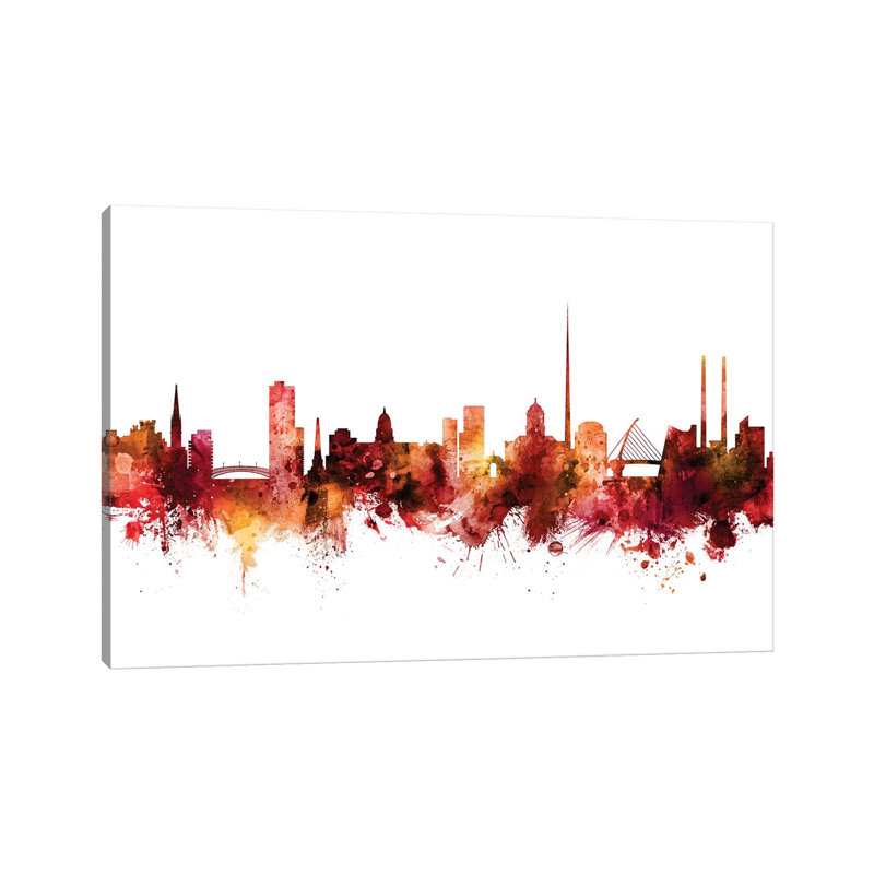 Dublin, Ireland Skyline by Michael Tompsett - Wrapped Canvas Gallery-Wrapped Canvas Giclée