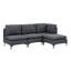 Canapé modulaire rembourré avec pieds en métal-848646382