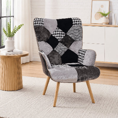 Chaise avec accoudoirs à haut dossier Heidegard