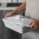 2.7 L Porcelain China Rectangular Baking Pan with Lid