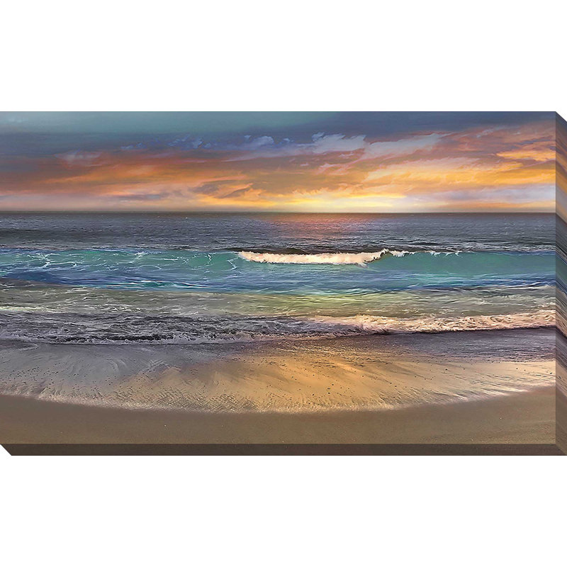 «Malibu Alone», reproduction, H 28 po x l 48 po x P 1,5 po, Toile tendue