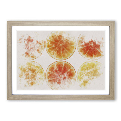 Orange Fruit Slices - Picture Frame Painting