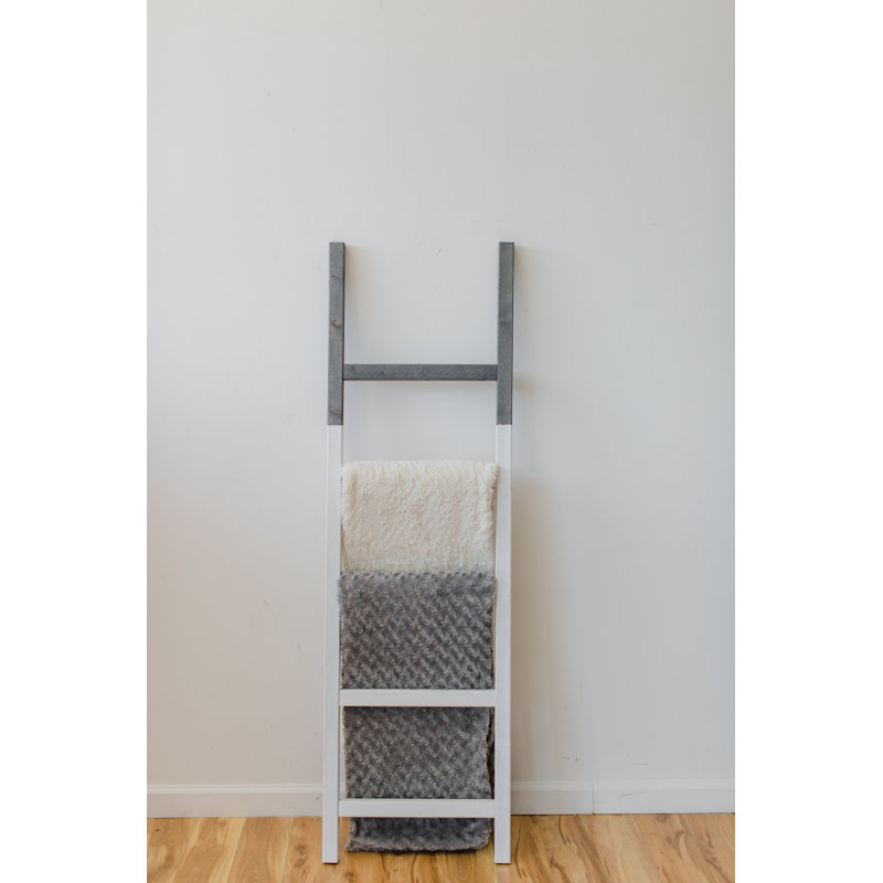 Two Tone Rustic 5 ft Blanket Ladder