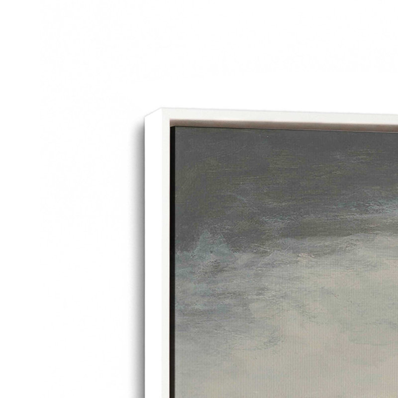 «Cold Harbor I» par Michael Willett, reproduction d'art sur toile, Impression dans un cadre flottant sans passe-parto, Blanc