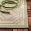Tapis intérieur / extérieur à motif géométrique vert / beige Arneshia-289697479