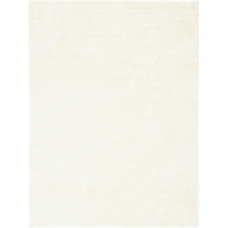 Tapis décoratif, Rectangle 6 pi 1 po x 9 pi, Ivoire ivoire