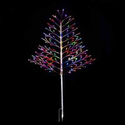 Arbre à piquets à DEL 42 po à changement de couleur RVBWW