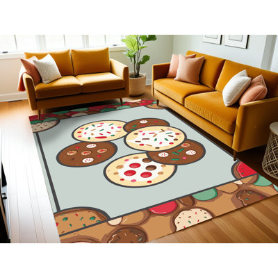 Ginza Six Washable Cookies Holiday Rug
