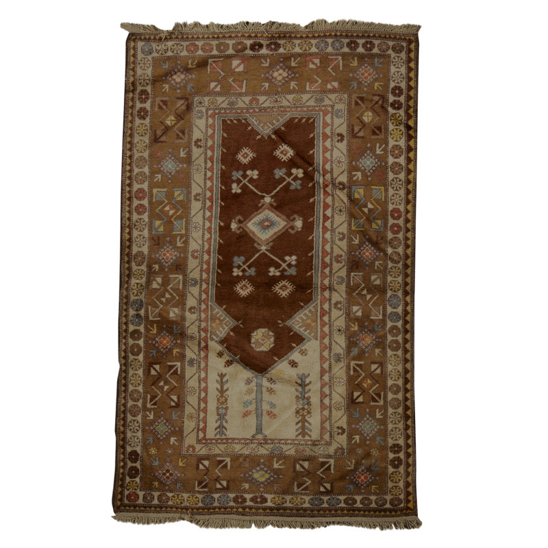 Hand-Knotted High-Quality Brown/Beige Area Rug