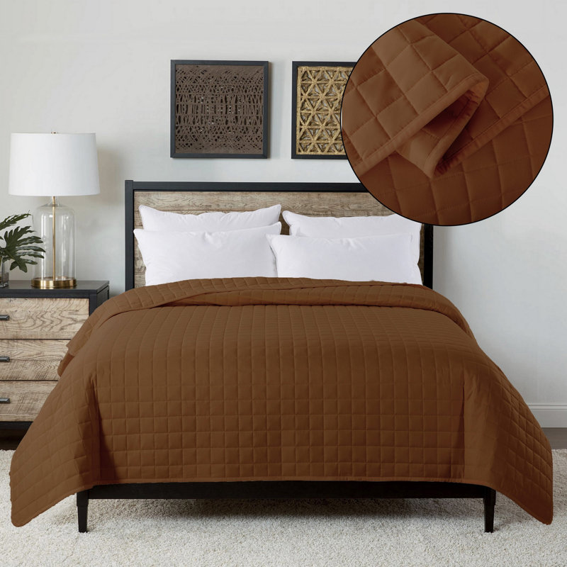 Plain Weave / Muslin Throw Blanket, Full/Queen, Brown