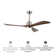 Aura sophisticated 52 In.Indoor Ceiling Fan With LED Light Bulbs And Remote Control