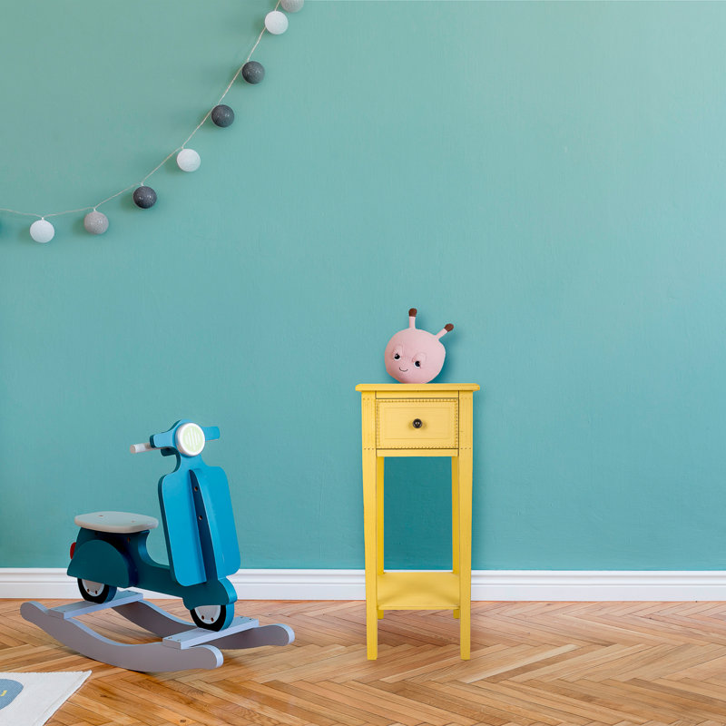 Kimonte 33 cm W Bedside Table, Yellow
