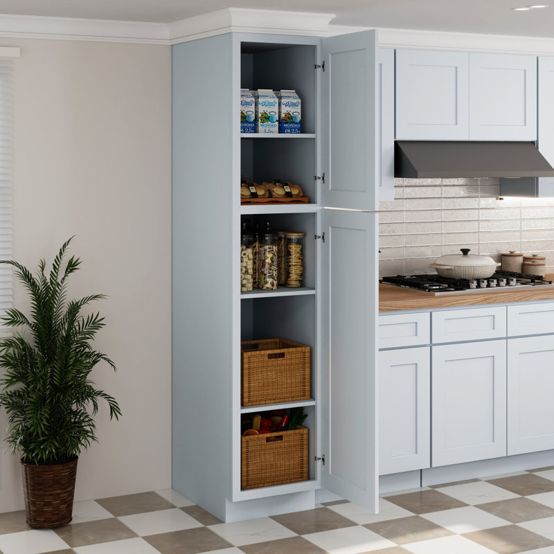 Armoire garde-manger grande de l 18 po x P 27 po x H 84 po CASAINC, 84"