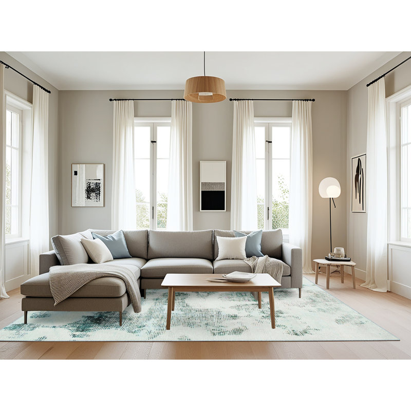 Tapis abstrait moderne 1248, Rectangle 8 pi x 10 pi