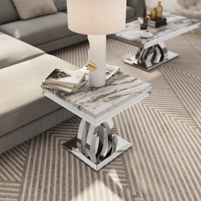 3 Piece Black And Gold Living Room Table Set by Everly Quinn
