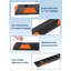 Lot de 2 bordures de stationnement robustes en caoutchouc de 72 pouces – Butées de roues pour garages, allées et terrains commerciaux