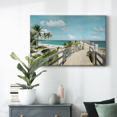 Harrismith Beach Walkway-Gallery Wrapped Canvas