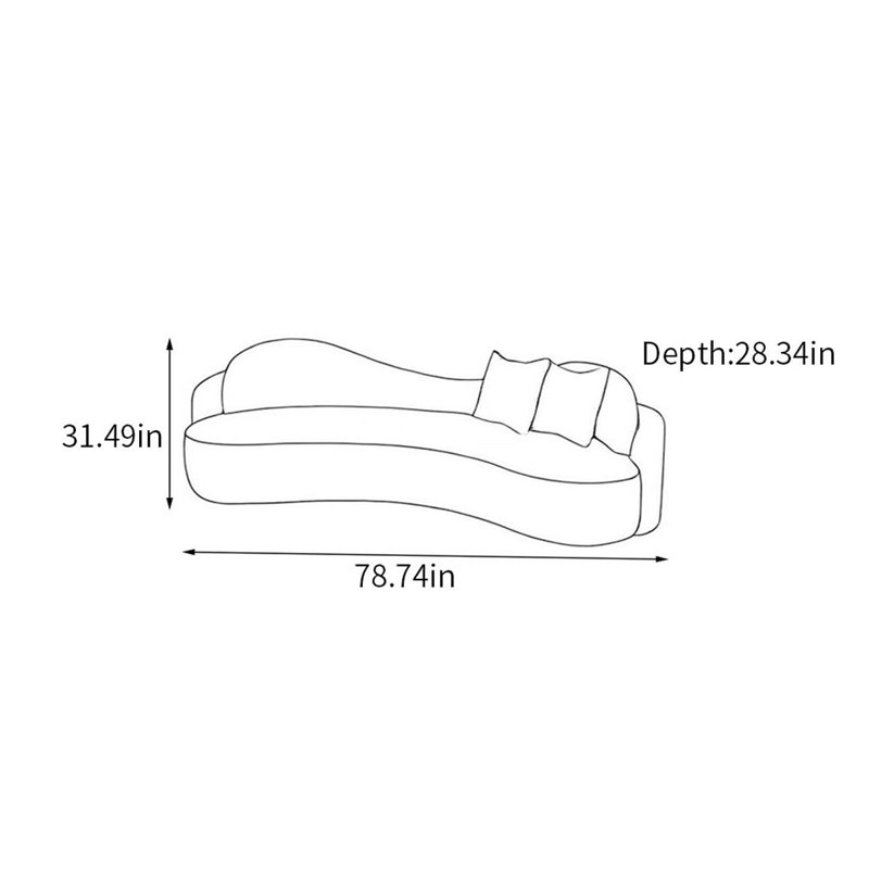Allick, 31.49" H x 78.74" W x 28.34" D, 3
