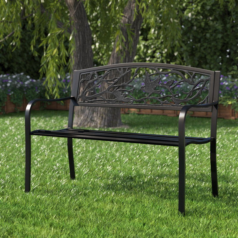Banc de jardin en métal Avery