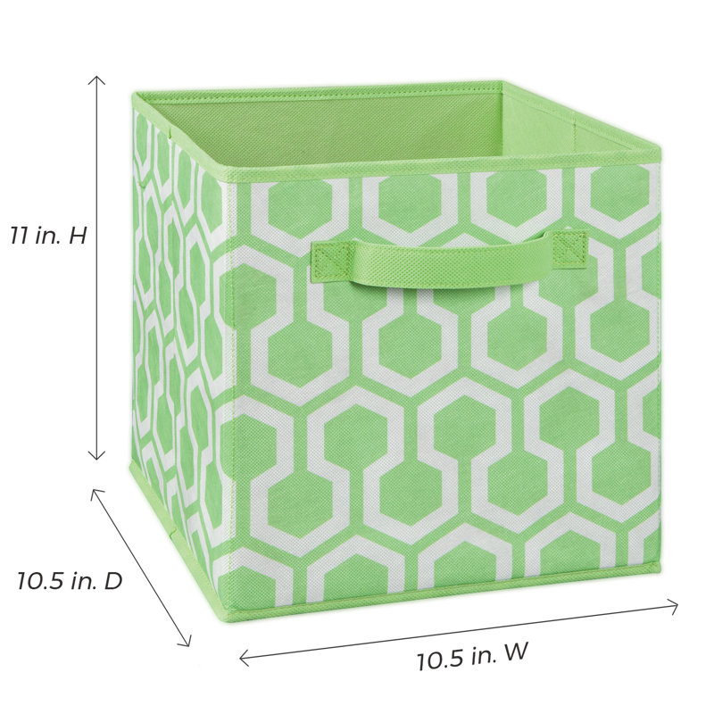 Cubeicals Hexagon Print Fabric Storage Bin