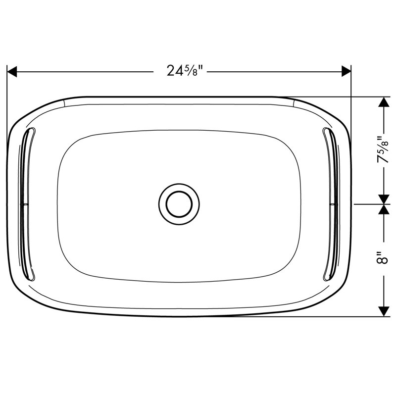 Urquiola 24.57'' L Bathroom Sink