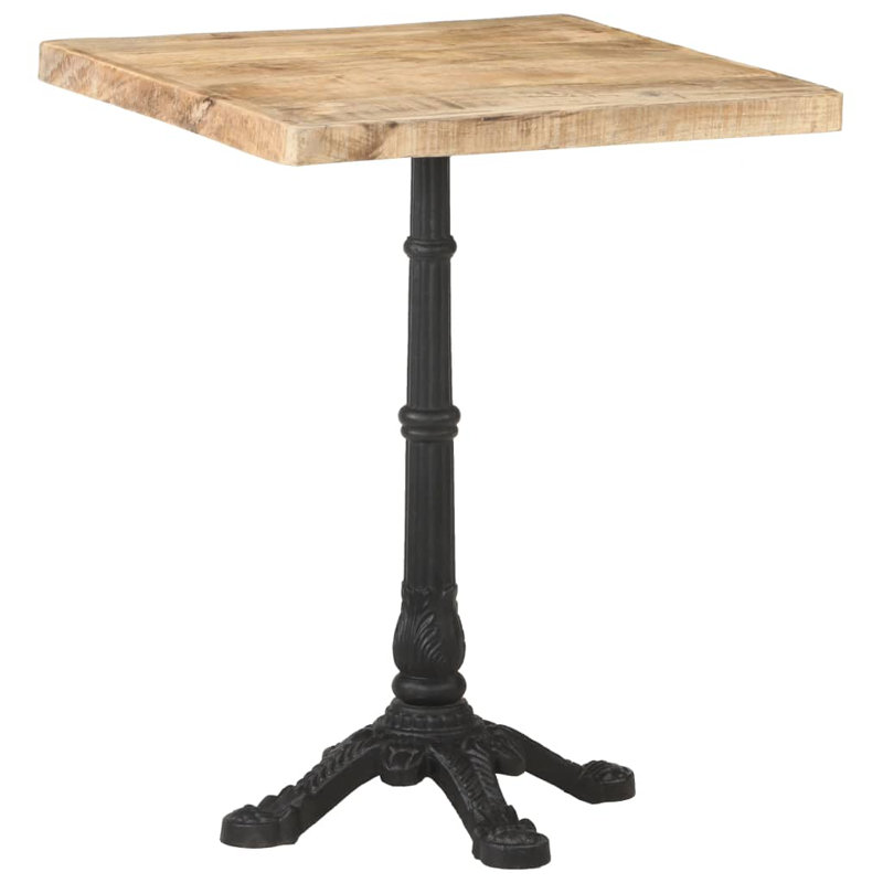 Nuirfield Square Mango Wood Outdoor Bistro Table , 60cm cm W 60cm cm D, 60cm H x 60cm W x 77cm