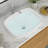 20"L*15"W*5"H White Bathroom Sink Ceramic Rectangular Semi-Recessed Sink