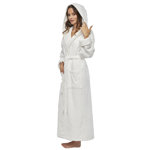 Bartow Terry Cloth Girl / Woman+ Ankle Bathrobe with Hood
