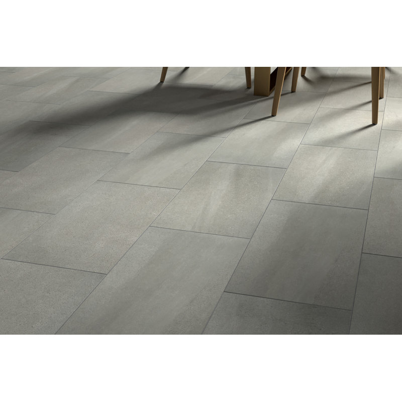 Porto II White 12 in. x 24 in. Matte Porcelain (15.5 sq. ft./Case), Charcoal