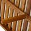 Ensemble de conversation d'extérieur 2 pièces en bois d'acacia avec plateau à lattes et coussins Elzy