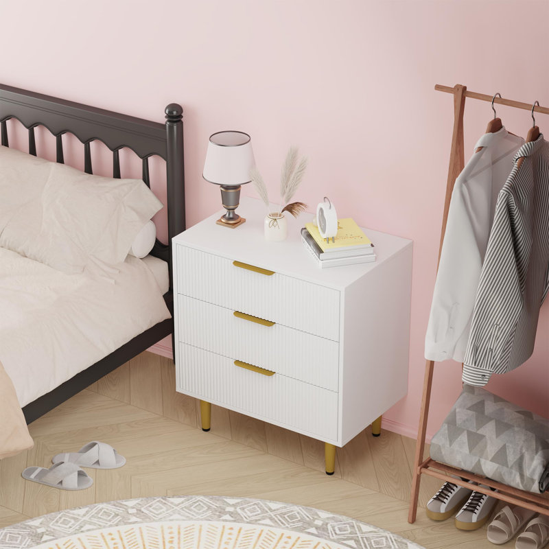 71.2cm W 3 - Drawer Chest of Drawers, White