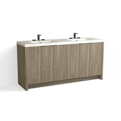 Mesa 72" W Freestanding Double Bathroom Vanity 
