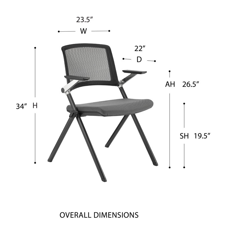 Despina Task Chair, Gray, Gray