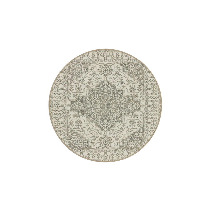 Gray Tone Star Patterned Woven Carpet, Runner 2'6" x 9'11"