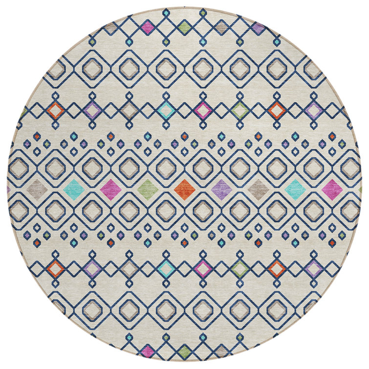 Aleighna Area Rug with Non-Slip Backing