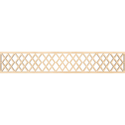 46 5/8"W x 8"H x 3/8"T Hadley Fretwork Moulding, Birch