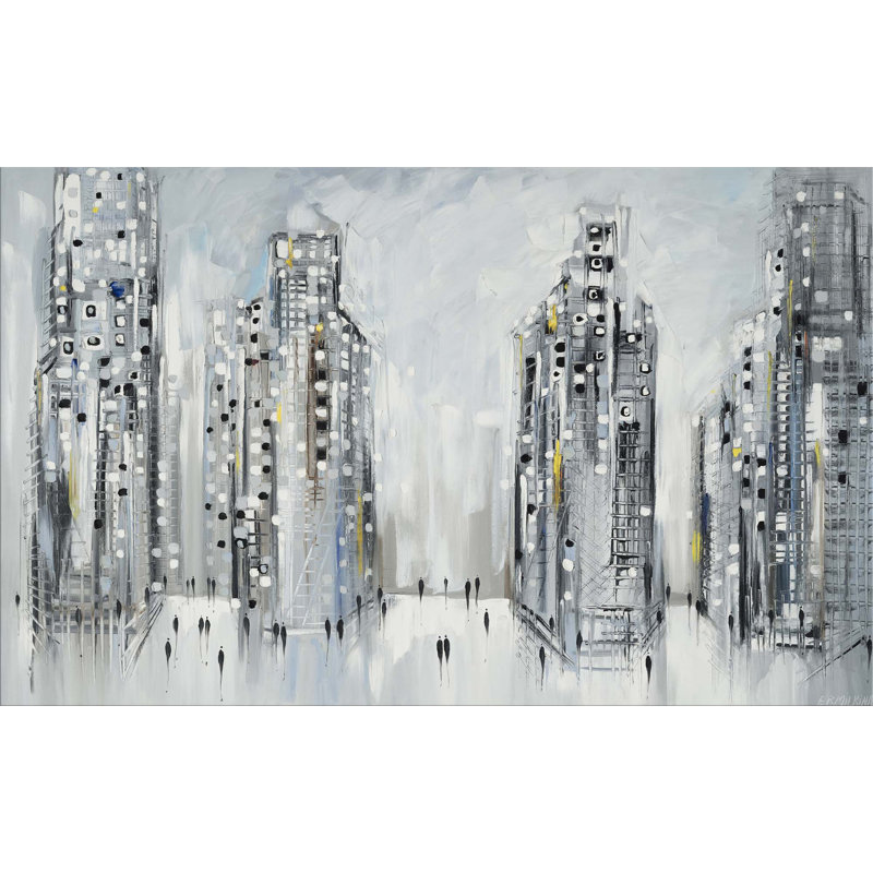Ekaterina Ermilkina " City Street Scene " by Ekaterina Ermilkina