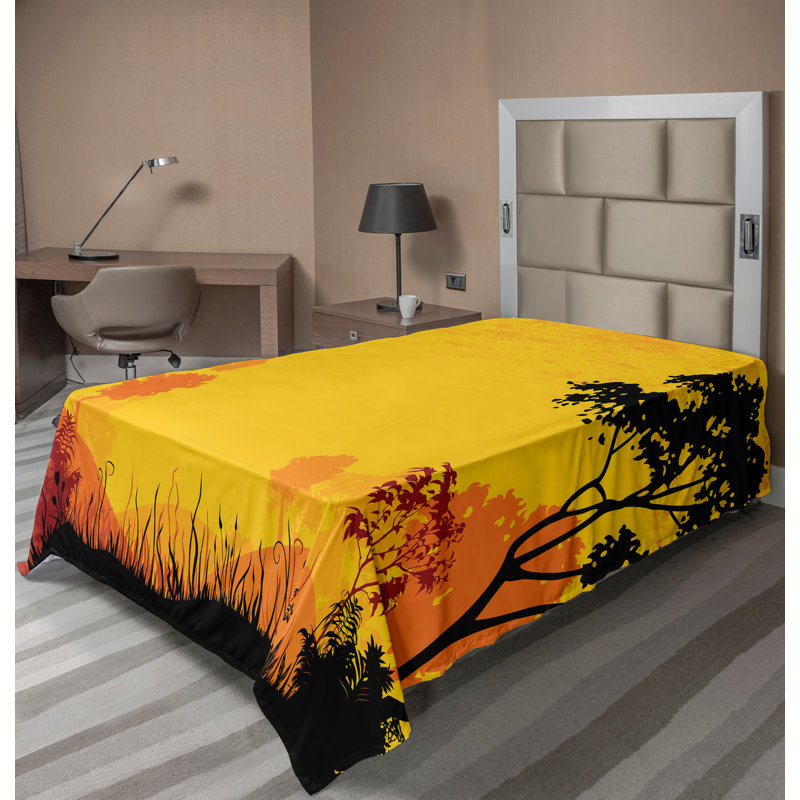 Drap plat Ambesonne, Drap plat pour lit simple
