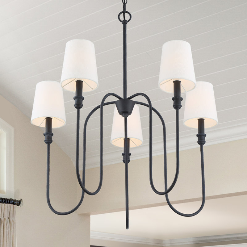 Sanibel 5-Light Chandelier, Fer vieilli