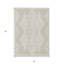 Tapis extérieur lavable géométrique beige et ivoire 5 pi x 8 pi