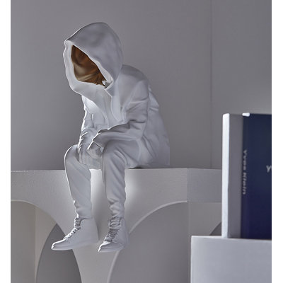 Creative Figure Sitting Sculpture Resin Decoration Item