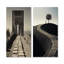 «Black and White Minimal Horizon Photo», ensemble d'art mural abstrait sur toile-292527807-292527802