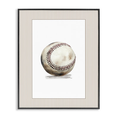 Estampe numérique de baseball rétro, design par Christine Simpson Art