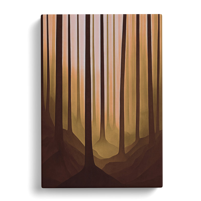 Abstract Autumnal Forest No.1 - Wrapped Canvas, 50cm H x 35cm W x 3cm D