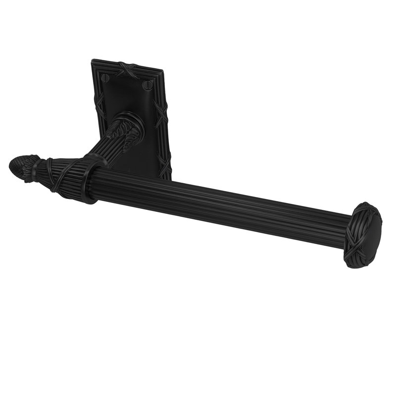 HYDE PARK TISSUE BAR; ANTIQUE NICKEL FINISH, Matte Black