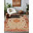 Nomadia Collection Digital Print Cotton-Polyester Orange Beige Moroccan Rug-846050862